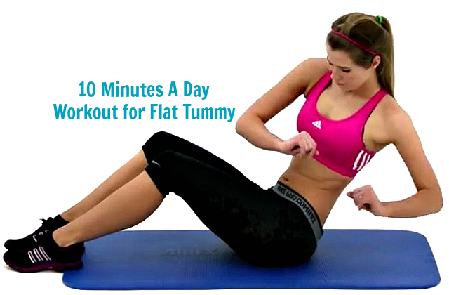 10 Minute Flat Stomach Workout for Women at Home
