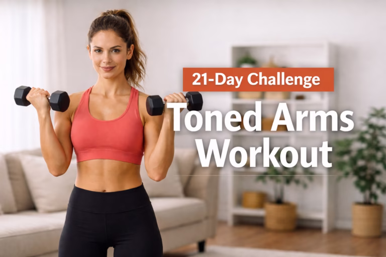 21-Day Toned Arms Workout Challenge (At Home Plan)