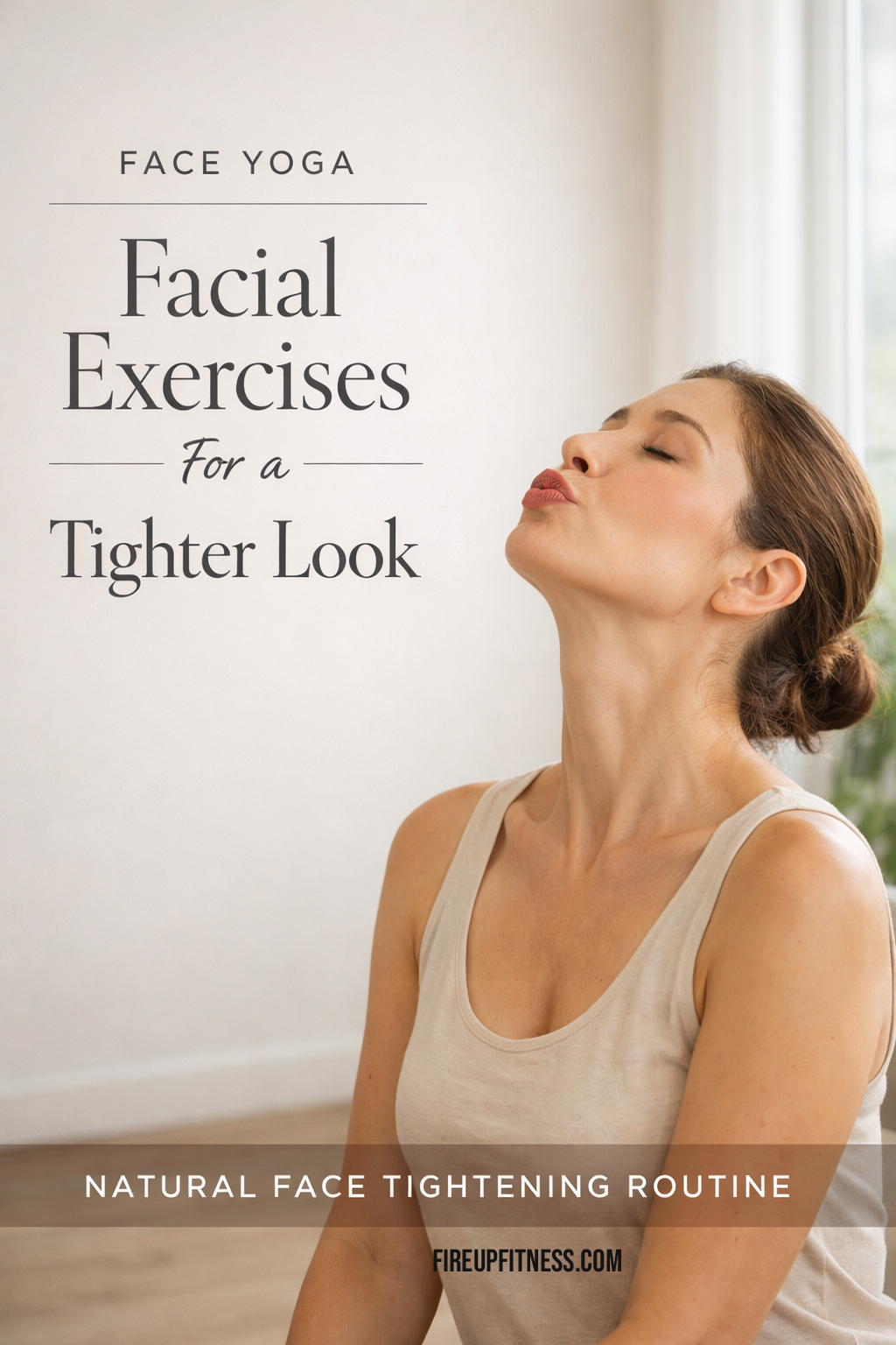 Face Yoga Facial Exercises for a Tighter Look