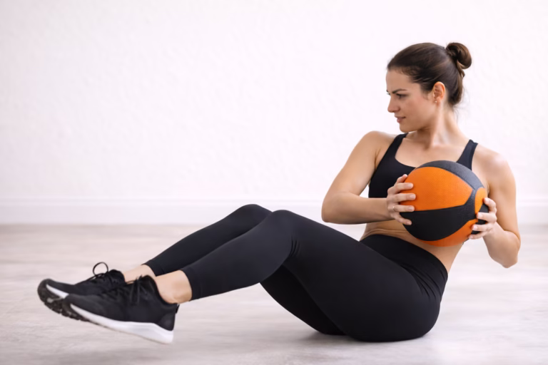 Medicine Ball Workout for Toned Abs No Gym Needed