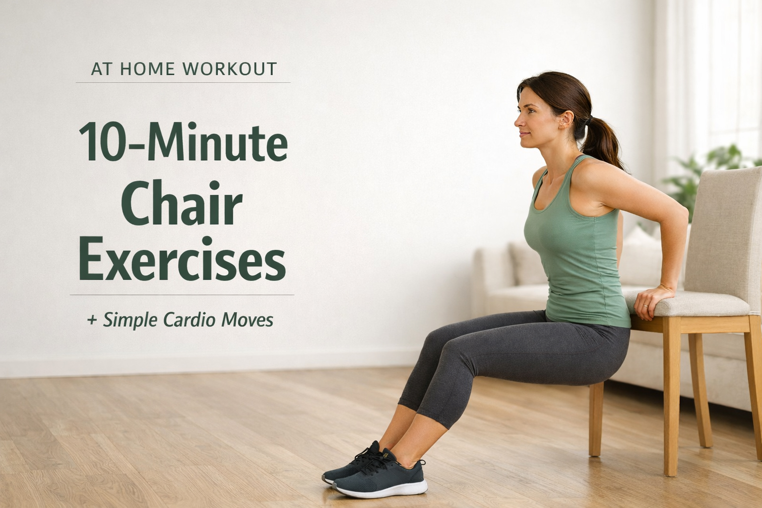 10-Minute At Home Workout Using Chair