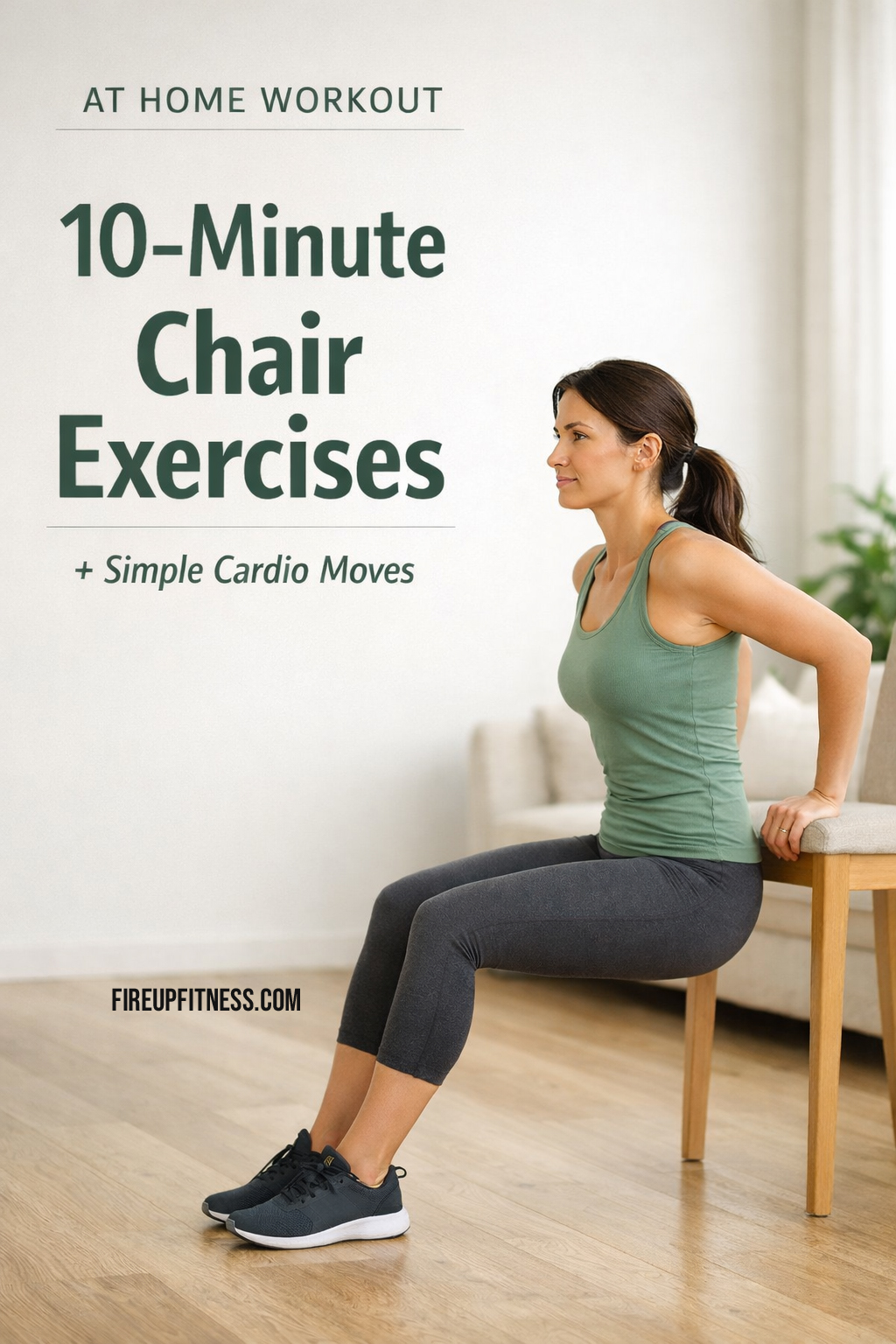 10-Minute At Home Workout with Chair Exercises