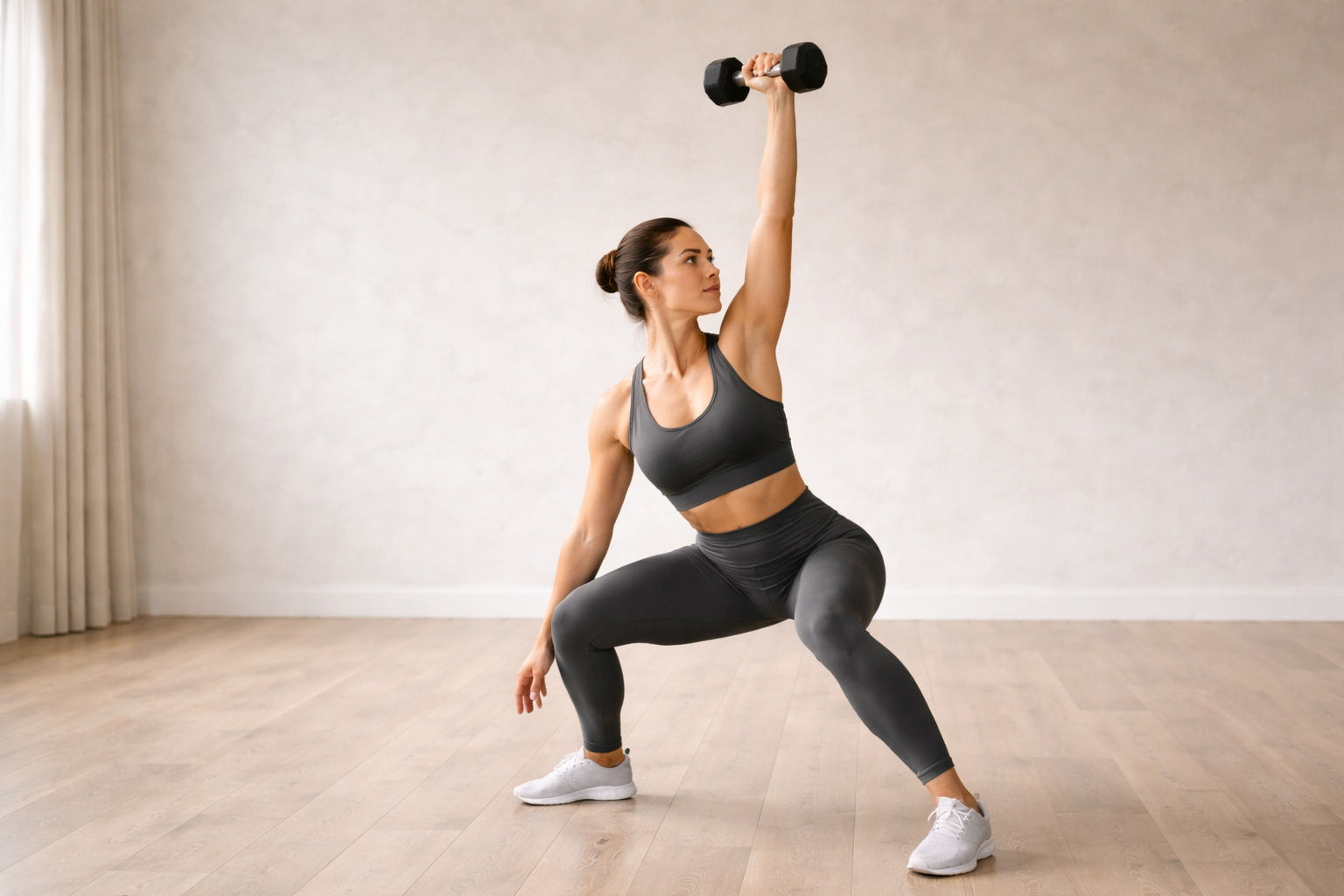 Fitness focus in home workout