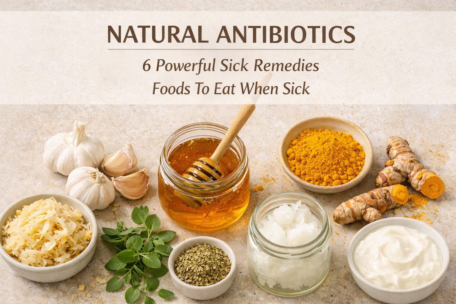 Natural Antibiotics - 6 Powerful Sick Remedies