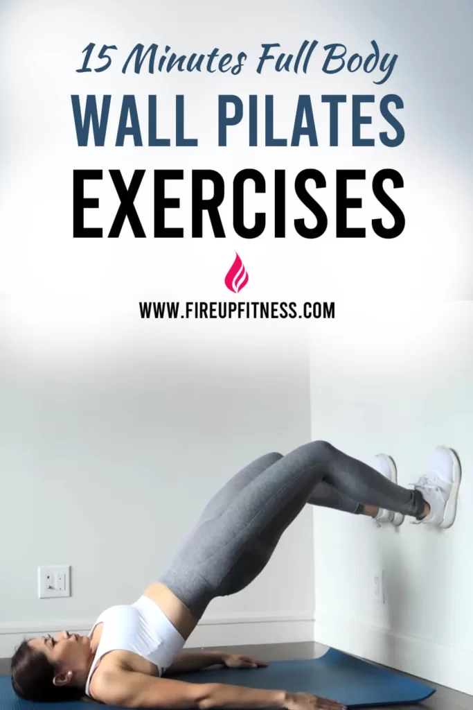 15 Minutes Full Body Wall Pilates Exercises | Wall Pilates Workout for Full Body you can do in 15 Minutes.