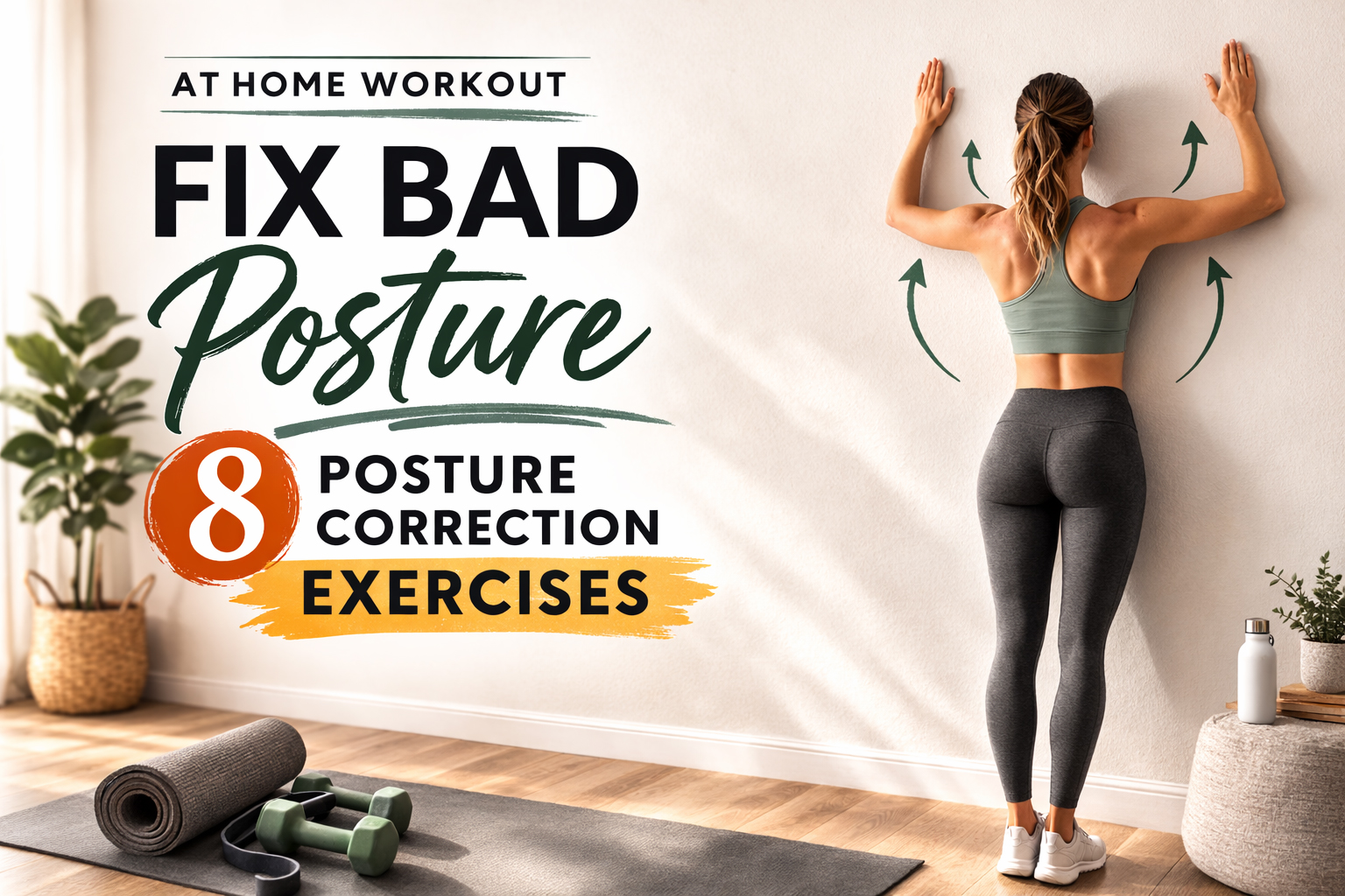 At-home workout for better posture