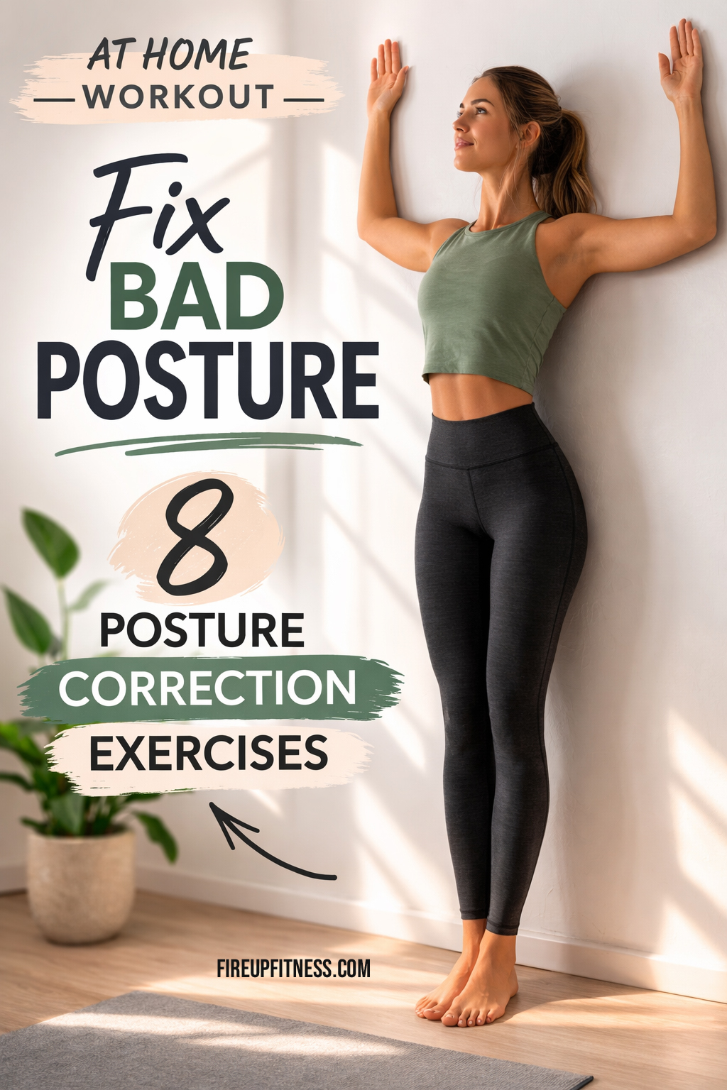 Fix Bad Posture at Home - 8 Posture Correction Exercises