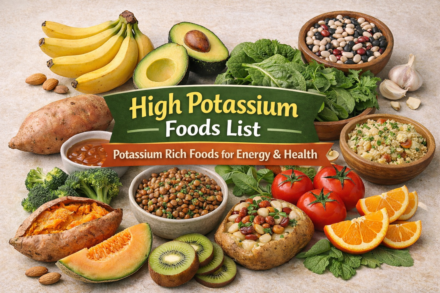 High Potassium Foods List - 21 Potassium Rich Foods