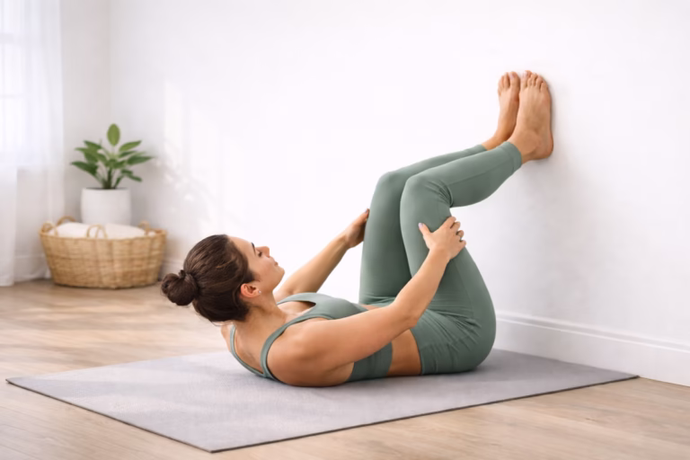 Pilates Workout Routine for Ripped Abs - 5-Minute Wall Pilates Workout