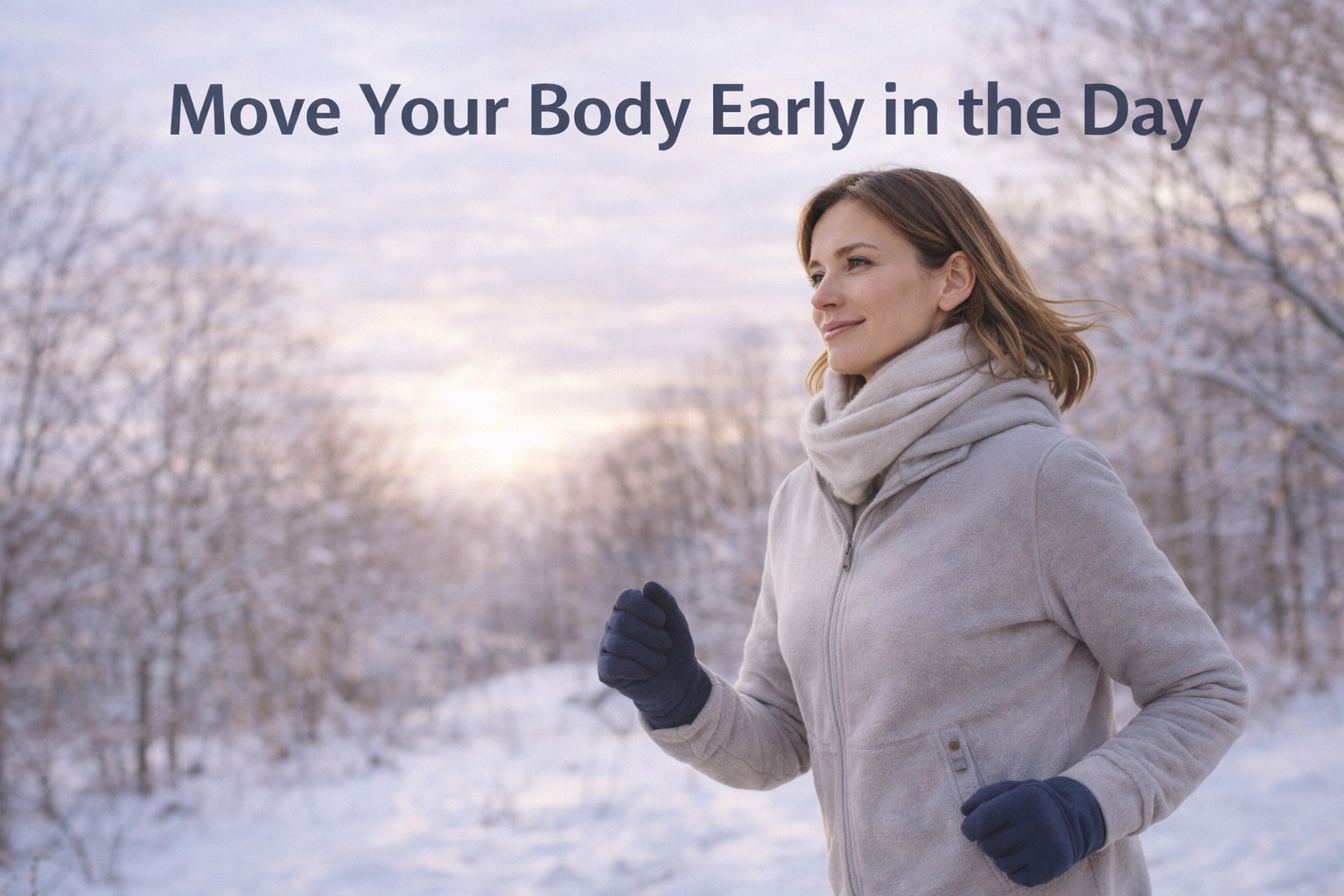 Move Your Body Early Morning to Beat Winter Blues