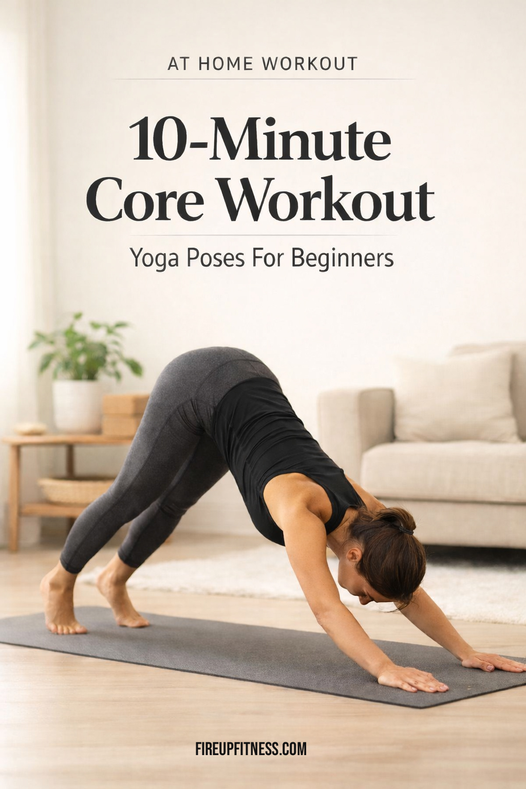 10-Minute Core Workout - Yoga Poses for Beginners at Home