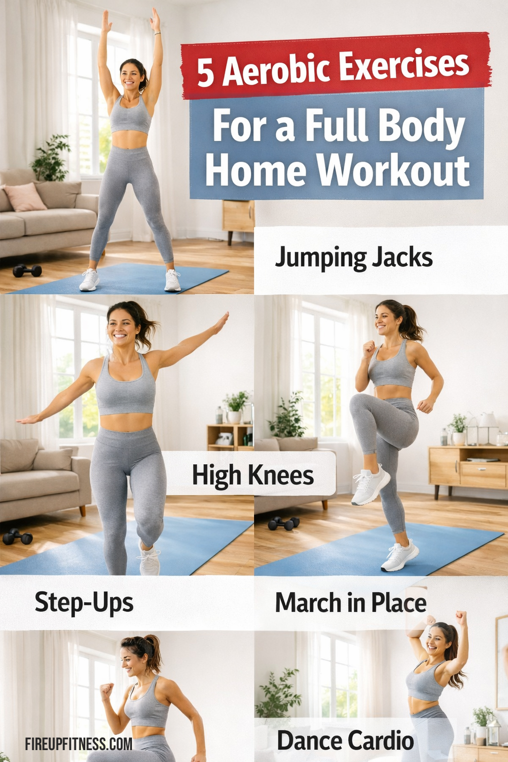 Aerobic Exercises - Full Body Home Workout Guide